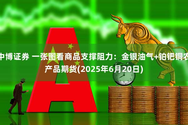 中博证券 一张图看商品支撑阻力：金银油气+铂钯铜农产品期货(2025年6月20日)